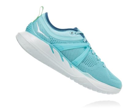 Hoka One One Tivra Ženske Usposabljanje Čevlji Bež / Modra SI-359812Z